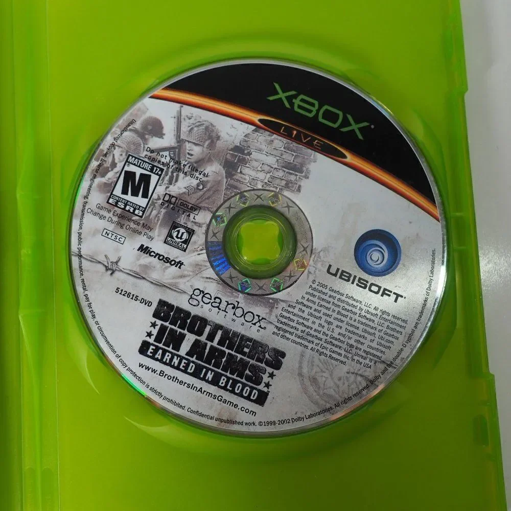 Brothers‎ in Arms: Earned in Blood (Microsoft Xbox, 2005) Complete CIB